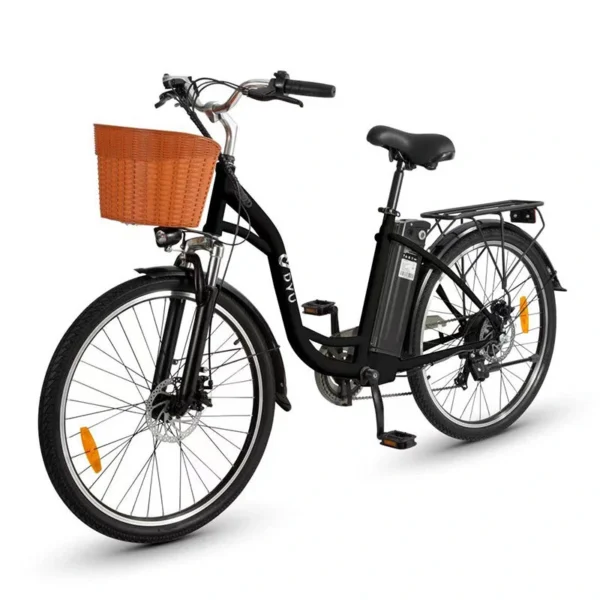 DYU C6 – Bicicletta Elettrica da Città 26" con Batteria Rimovibile