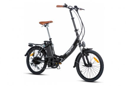 Bicicletta pieghevole elettrica Moma Bikes E-20.2 Shimano 7v nera